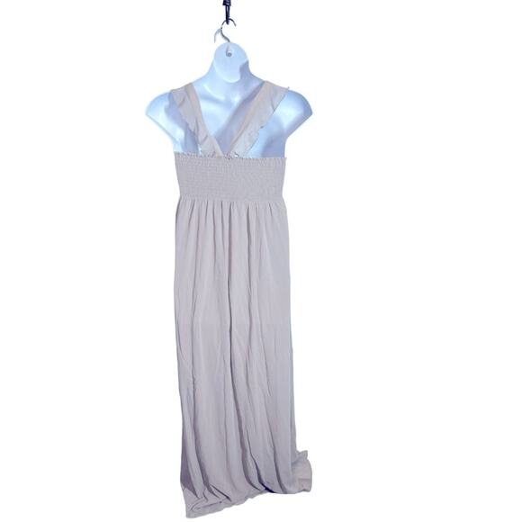 Show Me Your Mumu June Ruffle Maxi Dress M Dove Gray NWT Bridesmaid - Picture 9 of 13